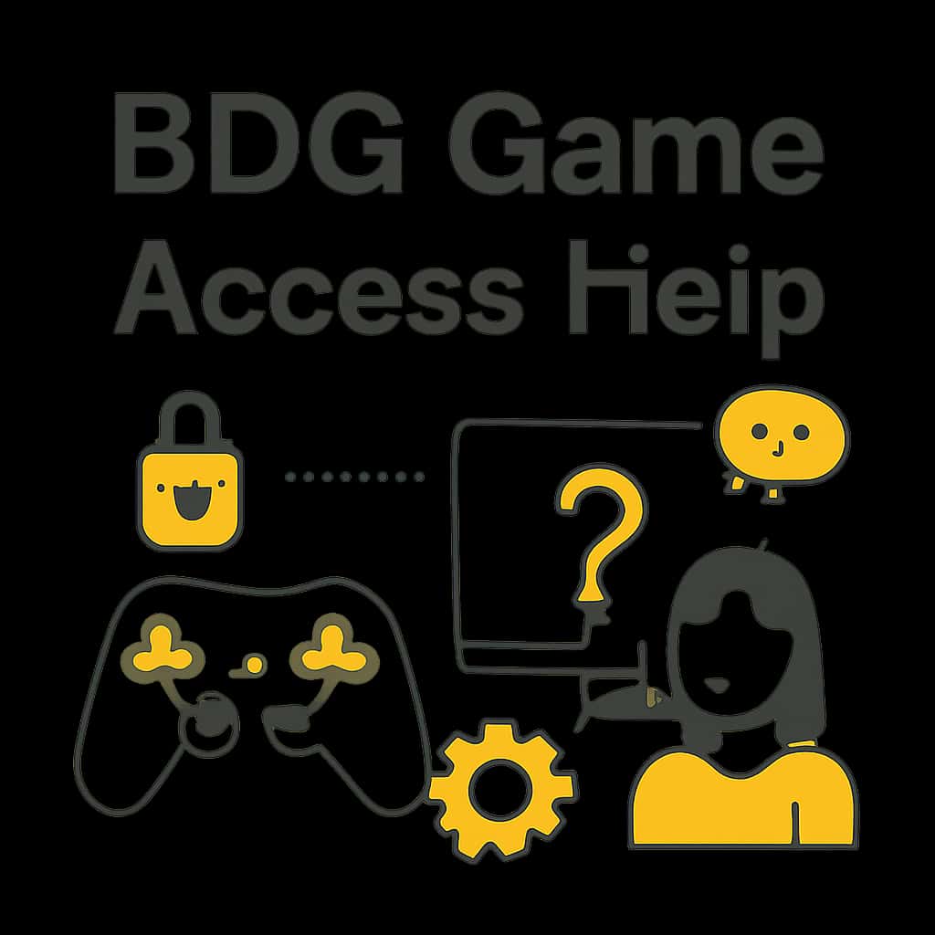 Illustration detailing user access support for BDG Game.