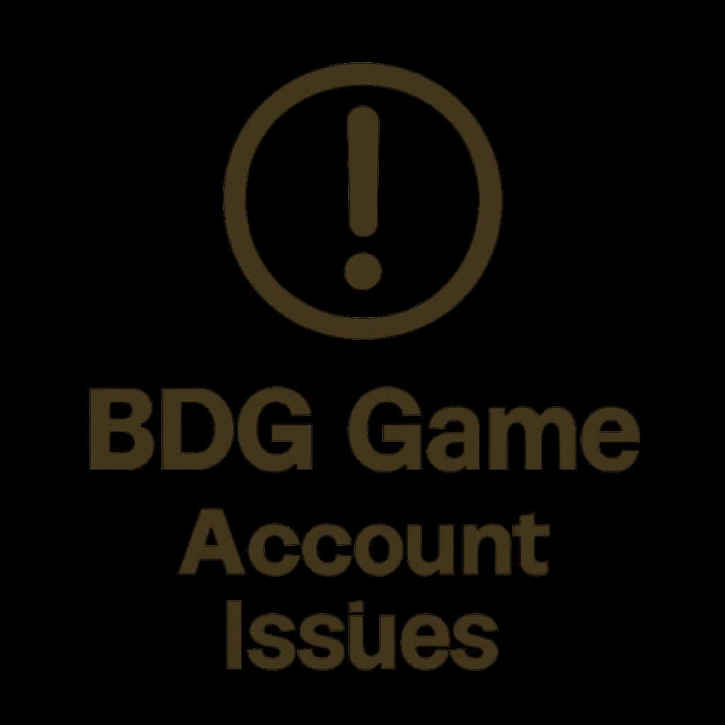 A simple icon depicting BDG Game account issues.