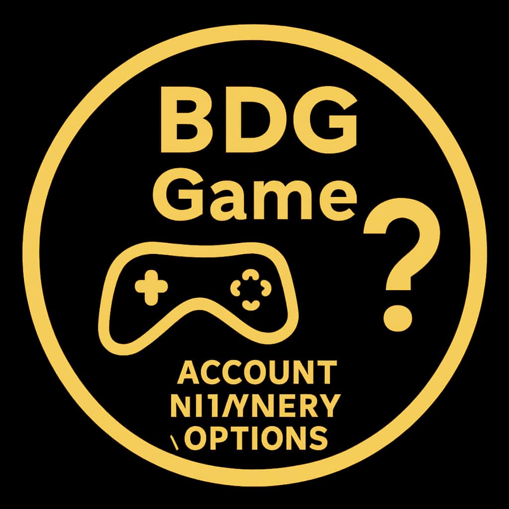 An icon depicting BDG Game account recovery assistance.