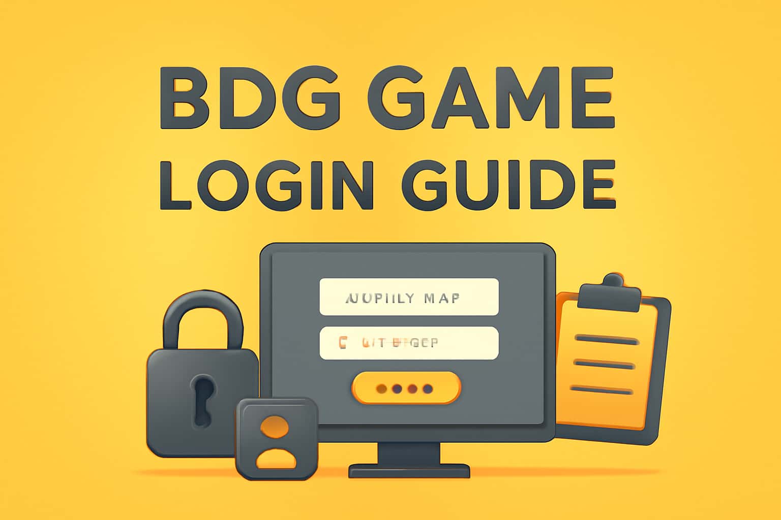 An instructional scene about the BDG Game login process.