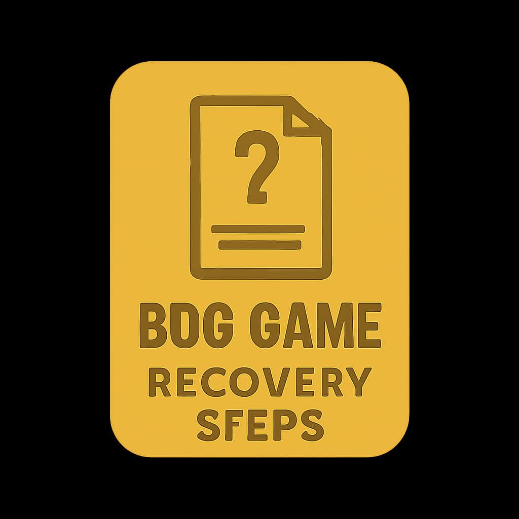 An icon representing BDG Game Recovery Steps
