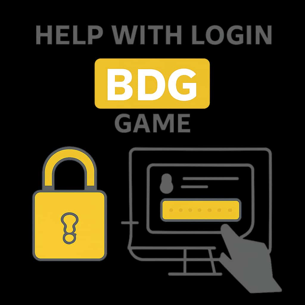 An educational diagram illustrating login steps for BDG Game.