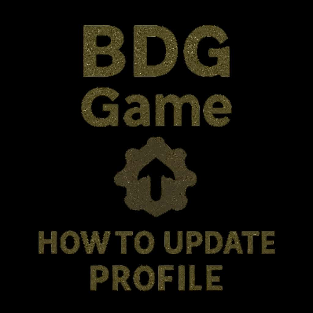 An icon symbolizing the BDG Game profile update process.